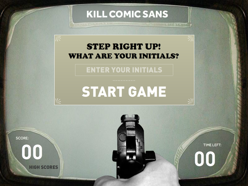 игра Kill Comic Sans